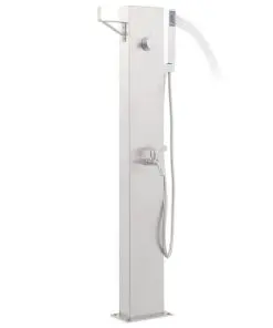 vidaXL Garden Shower Faucet 110 cm Stainless Steel