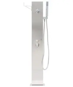 vidaXL Garden Shower Faucet 110 cm Stainless Steel