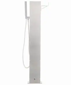 vidaXL Garden Shower Faucet 110 cm Stainless Steel