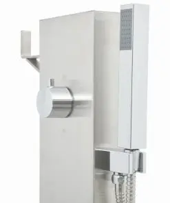 vidaXL Garden Shower Faucet 110 cm Stainless Steel