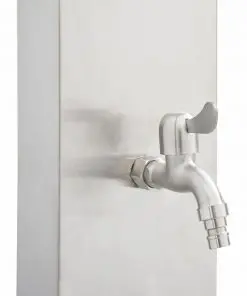 vidaXL Garden Shower Faucet 110 cm Stainless Steel