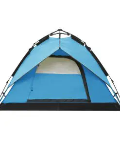vidaXL Pop-Up Camping Tent 2-3 Person 240x210x140 cm Blue