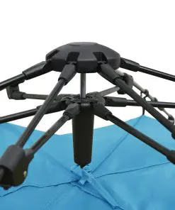 vidaXL Pop-Up Camping Tent 2-3 Person 240x210x140 cm Blue