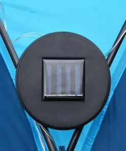 vidaXL Party Tent with LED and 4 Sidewalls 3.6×3.6×2.3 m Blue