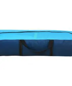 vidaXL Party Tent with LED and 4 Sidewalls 3.6×3.6×2.3 m Blue