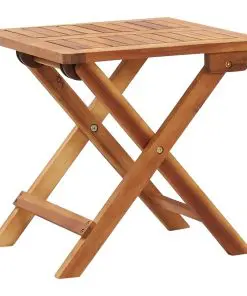 vidaXL Folding Garden Coffee Table 40x40x40 cm Solid Acacia Wood