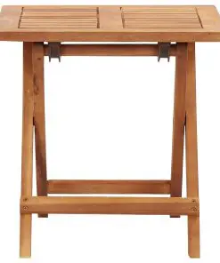 vidaXL Folding Garden Coffee Table 40x40x40 cm Solid Acacia Wood