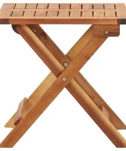 vidaXL Folding Garden Coffee Table 40x40x40 cm Solid Acacia Wood