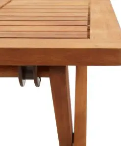 vidaXL Folding Garden Coffee Table 40x40x40 cm Solid Acacia Wood