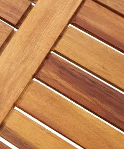 vidaXL Folding Garden Coffee Table 40x40x40 cm Solid Acacia Wood