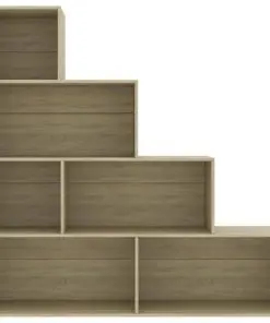 vidaXL Book Cabinet/Room Divider Sonoma Oak 155x24x160 cm Chipboard