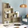 vidaXL Book Cabinet/Room Divider Sonoma Oak 155x24x160 cm Chipboard