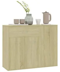 vidaXL Sideboard Sonoma Oak 88x30x70 cm Chipboard