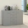 vidaXL Sideboard Grey 88x30x65 cm Chipboard