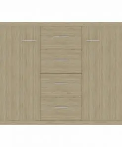 vidaXL Sideboard Sonoma Oak 88x30x65 cm Chipboard