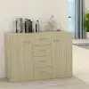 vidaXL Sideboard Sonoma Oak 88x30x65 cm Chipboard vidaXL Sideboard Sonoma Oak 88x30x65 cm Chipboard