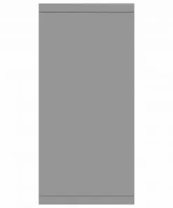 vidaXL Sideboard High Gloss Grey 88x30x65 cm Chipboard
