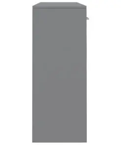 vidaXL Sideboard Grey 110x34x75 cm Chipboard