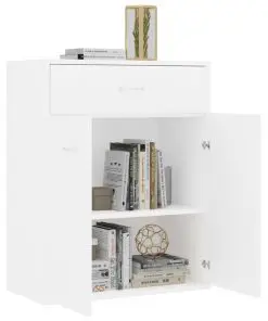 vidaXL Sideboard White 60x30x75 cm Chipboard