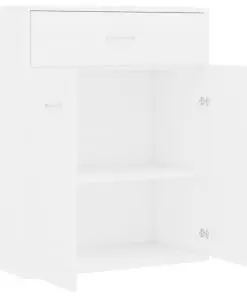 vidaXL Sideboard White 60x30x75 cm Chipboard