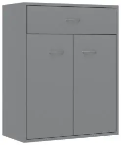 vidaXL Sideboard Grey 60x30x75 cm Chipboard