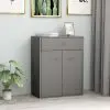 vidaXL Sideboard Grey 60x30x75 cm Chipboard