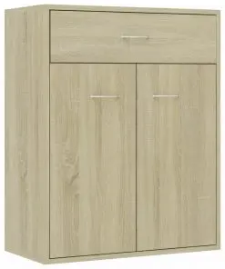 vidaXL Sideboard Sonoma Oak 60x30x75 cm Chipboard