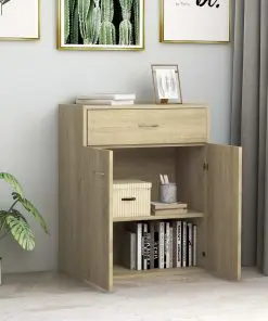 vidaXL Sideboard Sonoma Oak 60x30x75 cm Chipboard