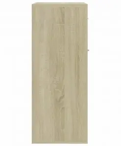 vidaXL Sideboard Sonoma Oak 60x30x75 cm Chipboard