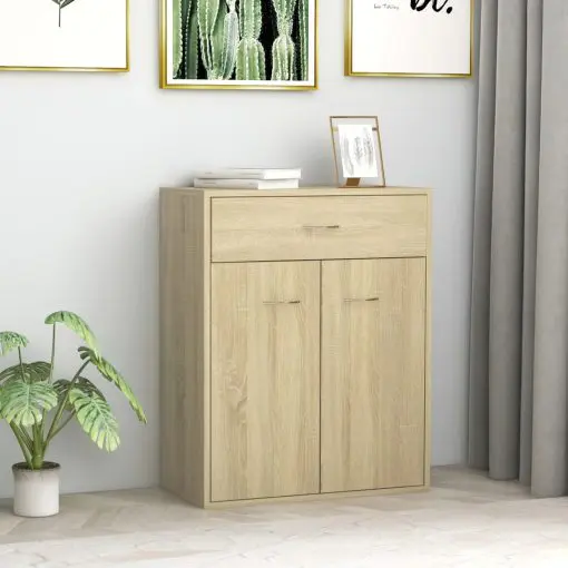 vidaXL Sideboard Sonoma Oak 60x30x75 cm Chipboard