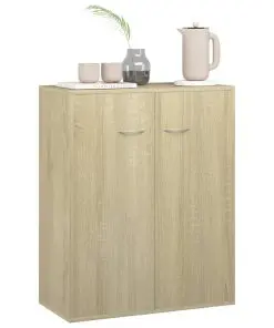 vidaXL Sideboard Sonoma Oak 60x30x75 cm Chipboard