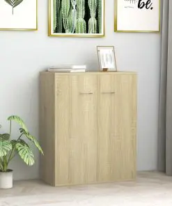vidaXL Sideboard Sonoma Oak 60x30x75 cm Chipboard