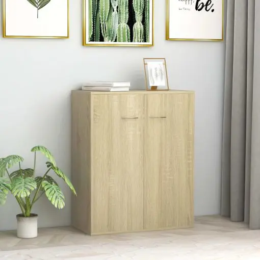 vidaXL Sideboard Sonoma Oak 60x30x75 cm Chipboard