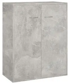 vidaXL Sideboard Concrete Grey 60x30x75 cm Chipboard