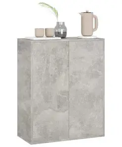 vidaXL Sideboard Concrete Grey 60x30x75 cm Chipboard