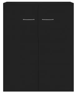 vidaXL Sideboard High Gloss Black 60x30x75 cm Chipboard