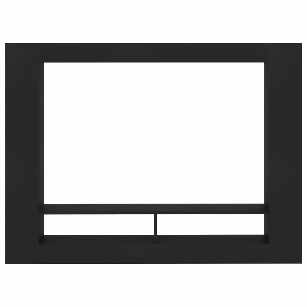 vidaXL TV Cabinet Black 152x22x113 cm Chipboard