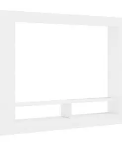 vidaXL TV Cabinet High Gloss White 152x22x113 cm Chipboard