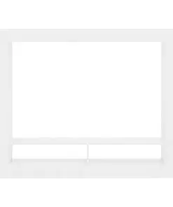 vidaXL TV Cabinet High Gloss White 152x22x113 cm Chipboard
