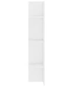 vidaXL TV Cabinet High Gloss White 152x22x113 cm Chipboard