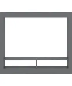 vidaXL TV Cabinet High Gloss Grey 152x22x113 cm Chipboard