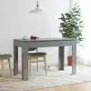vidaXL Dining Table High Gloss Grey 120x60x76 cm Chipboard vidaXL Dining Table High Gloss Grey 120x60x76 cm Chipboard