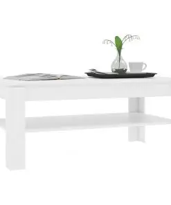 vidaXL Coffee Table White 110x60x47 cm Chipboard