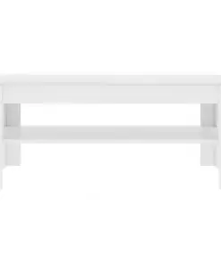 vidaXL Coffee Table White 110x60x47 cm Chipboard