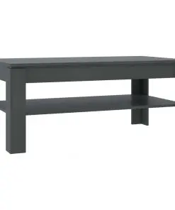 vidaXL Coffee Table Grey 110x60x47 cm Chipboard