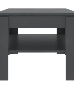 vidaXL Coffee Table Grey 110x60x47 cm Chipboard