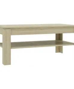vidaXL Coffee Table Sonoma Oak 110x60x47 cm Chipboard