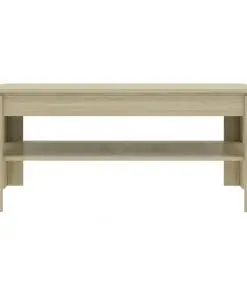vidaXL Coffee Table Sonoma Oak 110x60x47 cm Chipboard