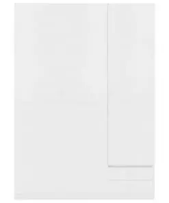 vidaXL 3-Door Wardrobe White 120x50x180 cm Chipboard