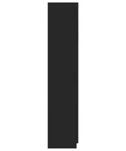 vidaXL 3-Door Wardrobe High Gloss Black 120x50x180 cm Chipboard